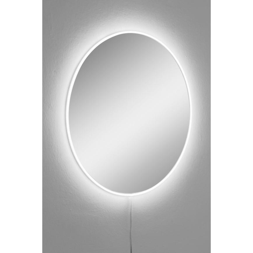 LED стенно огледало с подсветка ROUND Ø 40 см бяло