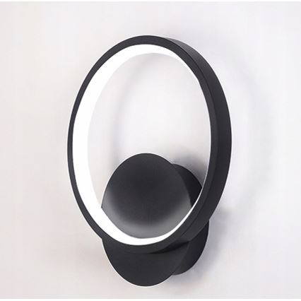 LED стенен осветител LED/14W/230V черен