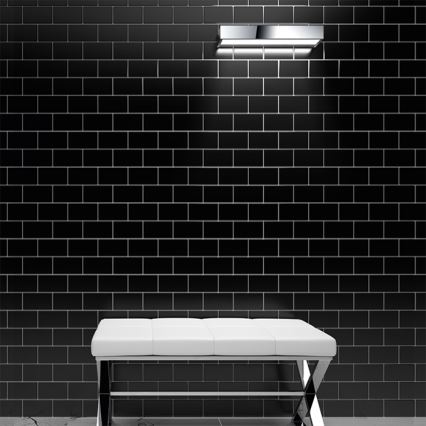 LED стенен осветител за баня LED/9W/230V 40 cm IP44 лъскав хром