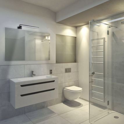 LED стенен осветител за баня SHINE LED/11W/230V 42 cm IP44 черен