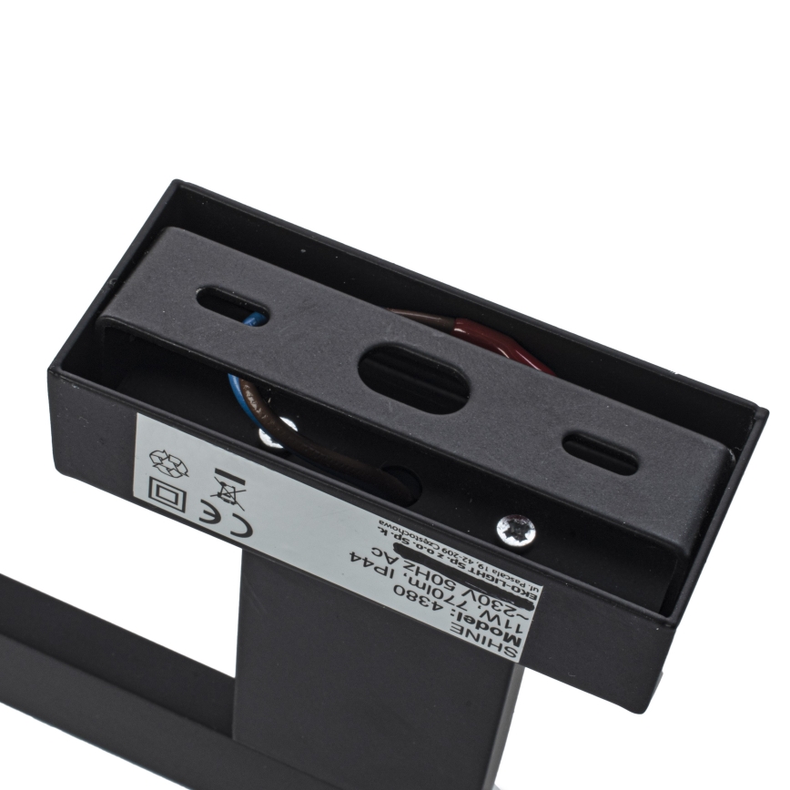 LED стенен осветител за баня SHINE LED/11W/230V 42 cm IP44 черен