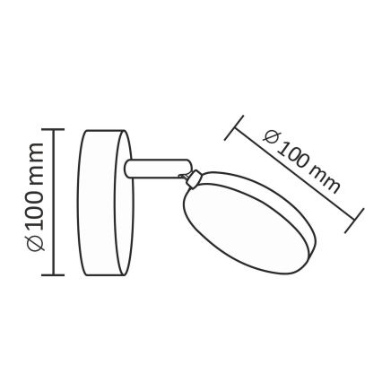 LED Стенен спот CAPRI LED/5W/230V