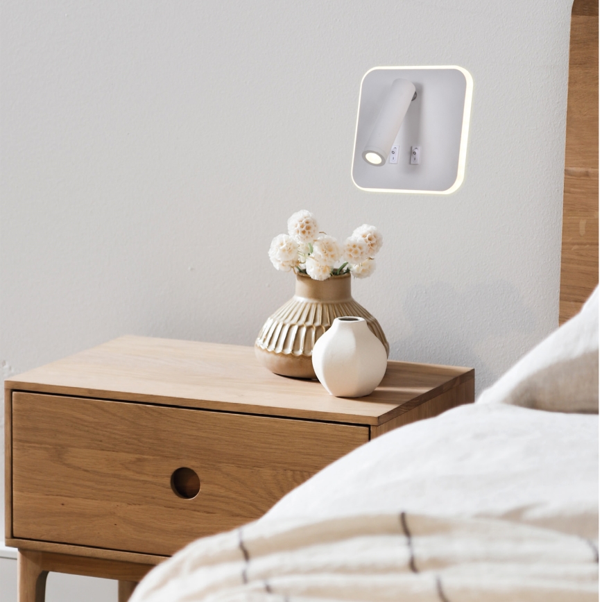 LED Стенен спот IRIS LED/14W/230V 3000K бял