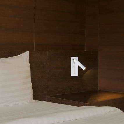 LED стенен спот LED/2W/230V 3000K бял