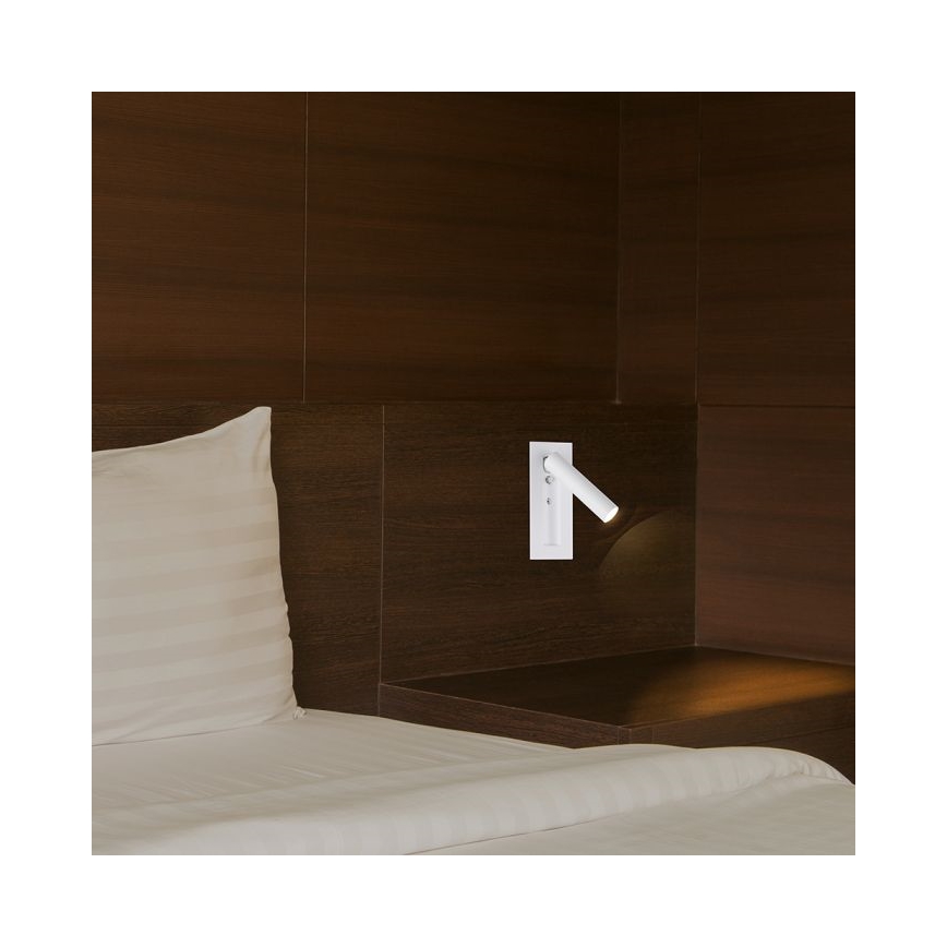 LED стенен спот LED/2W/230V 3000K бял