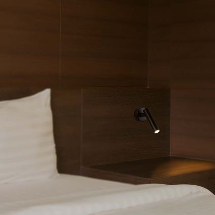 LED Стенен спот LED/2W/230V 3000K черен