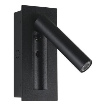 LED стенен спот LED/2W/230V 3000K черен