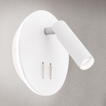 LED Стенен спот LENNY LED/6W/230V + LED/3W бял