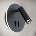 LED Стенен спот LENNY LED/6W/230V + LED/3W черен