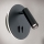 LED Стенен спот LENNY LED/6W/230V + LED/3W черен
