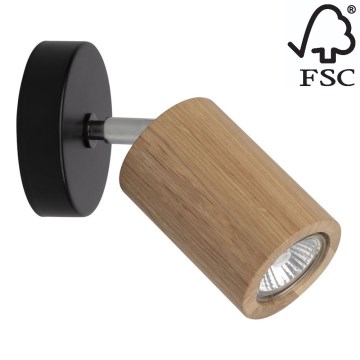 LED Стенен спот MATTI 1xGU10/5W/230V дъб - FSC сертифициран