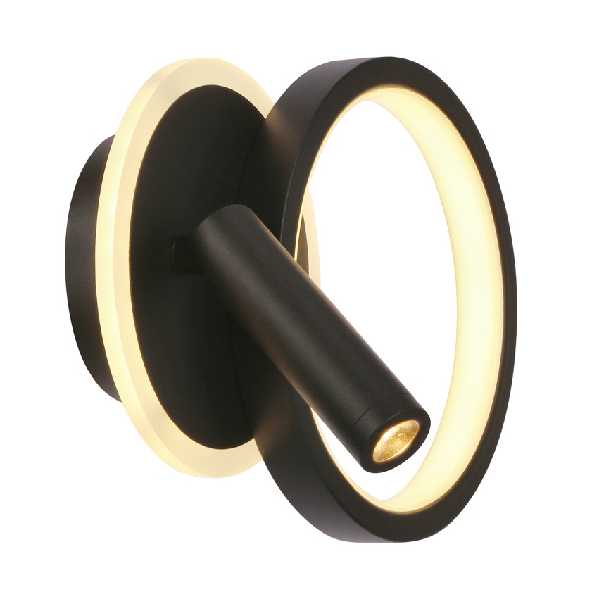 LED стенен спот MONET LED/16W/230V черен