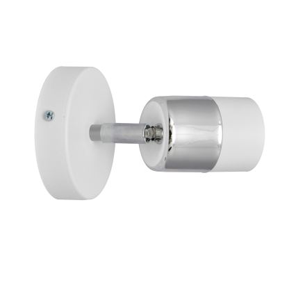 LED Стенен спот TUBSSON 1xGU10/4,8W/230V бял/лъскав хром