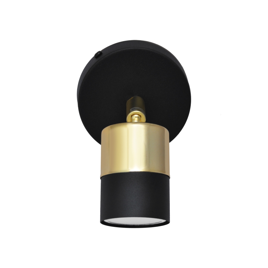 LED Стенен спот TUBSSON 1xGU10/4,8W/230V черен/златист
