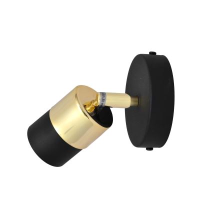 LED Стенен спот TUBSSON 1xGU10/4,8W/230V черен/златист