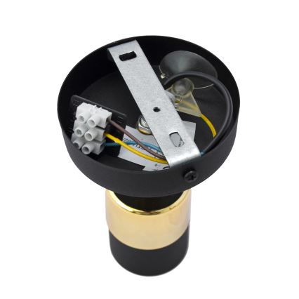 LED Стенен спот TUBSSON 1xGU10/4,8W/230V черен/златист