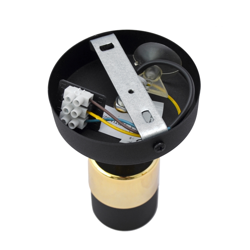 LED Стенен спот TUBSSON 1xGU10/4,8W/230V черен/златист