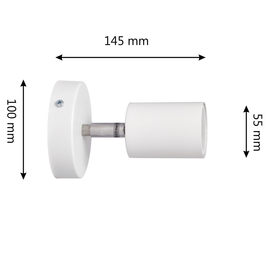 LED Стенен спот TUNE 1xGU10/4,8W/230V бял
