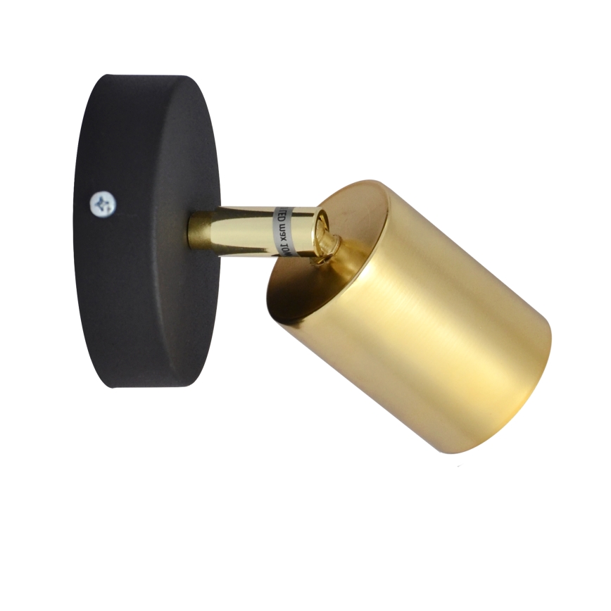 LED Стенен спот TUNE 1xGU10/4,8W/230V златист/черен