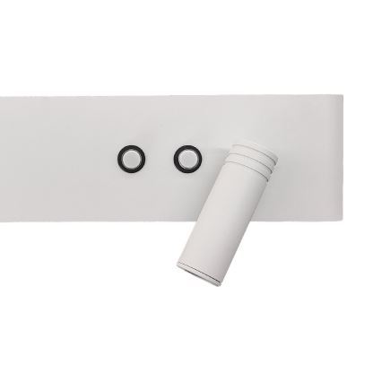 LED стенен точков осветител RESORT LED/10W/230V + LED/3W бял, десен