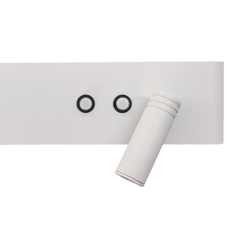 LED стенен точков осветител RESORT LED/10W/230V + LED/3W бял, десен