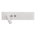 LED стенен точков аплик RESORT LED/10W/230V + LED/3W бял ляв
