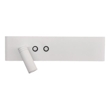 LED стенен точков аплик RESORT LED/10W/230V + LED/3W бял ляв