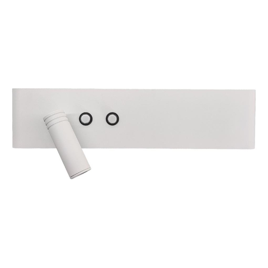 LED стенен точков аплик RESORT LED/10W/230V + LED/3W бял ляв