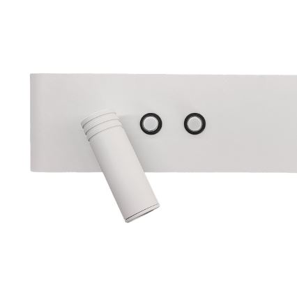 LED стенен точков аплик RESORT LED/10W/230V + LED/3W бял ляв