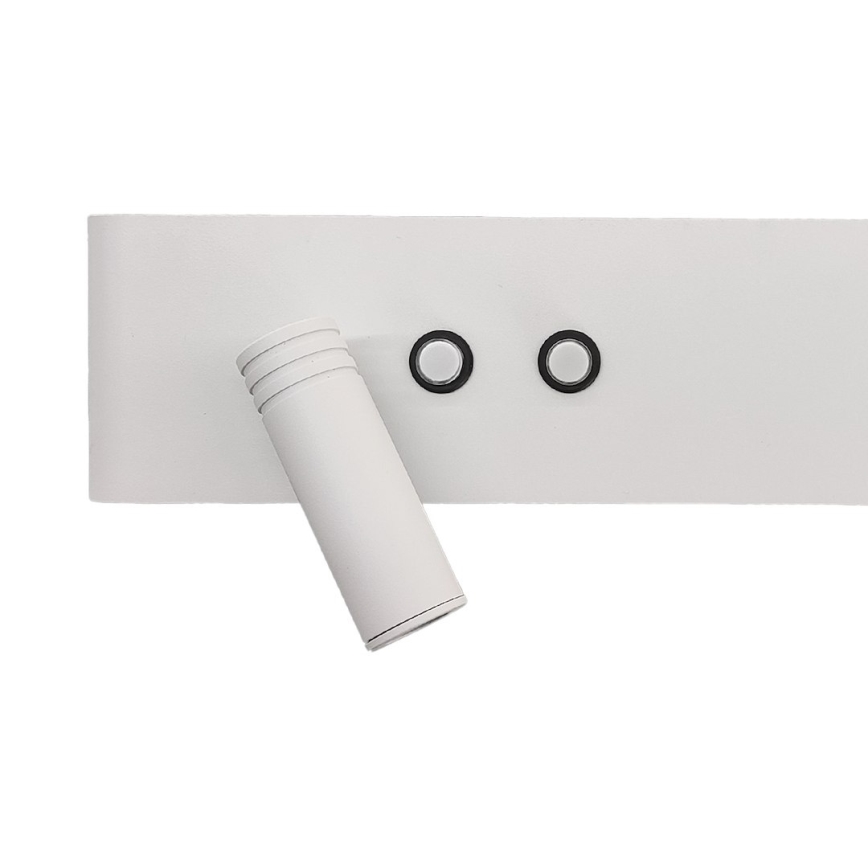 LED стенен точков аплик RESORT LED/10W/230V + LED/3W бял ляв