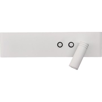 LED стенен точков осветител RESORT LED/10W/230V + LED/3W бял, десен