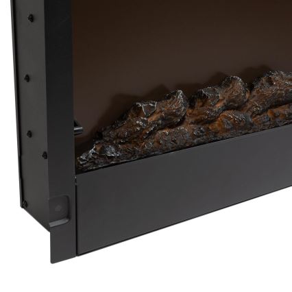 LED Стенна електрическа камина с отопление LED/2000W/230V 48x91 см + дистанционно