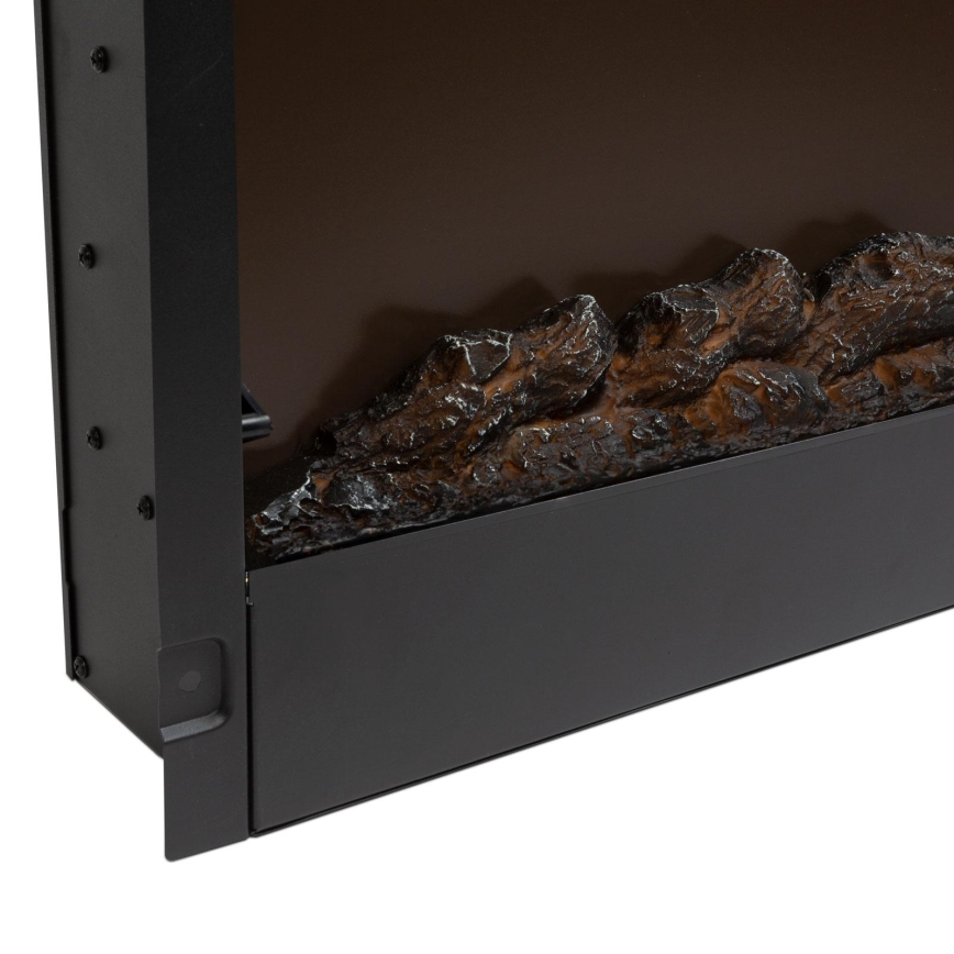 LED Стенна електрическа камина с отопление LED/2000W/230V 48x91 см + дистанционно