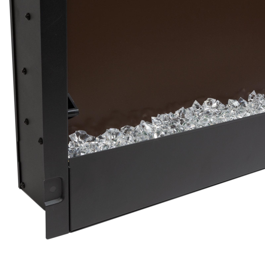 LED Стенна електрическа камина с отопление LED/2000W/230V 48x91 см + дистанционно