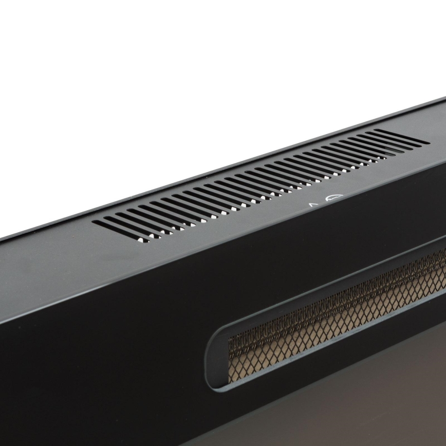 LED Стенна електрическа камина с отопление LED/2000W/230V 48x91 см + дистанционно