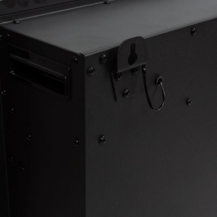 LED Стенна електрическа камина с отопление LED/2000W/230V 48x91 см + дистанционно