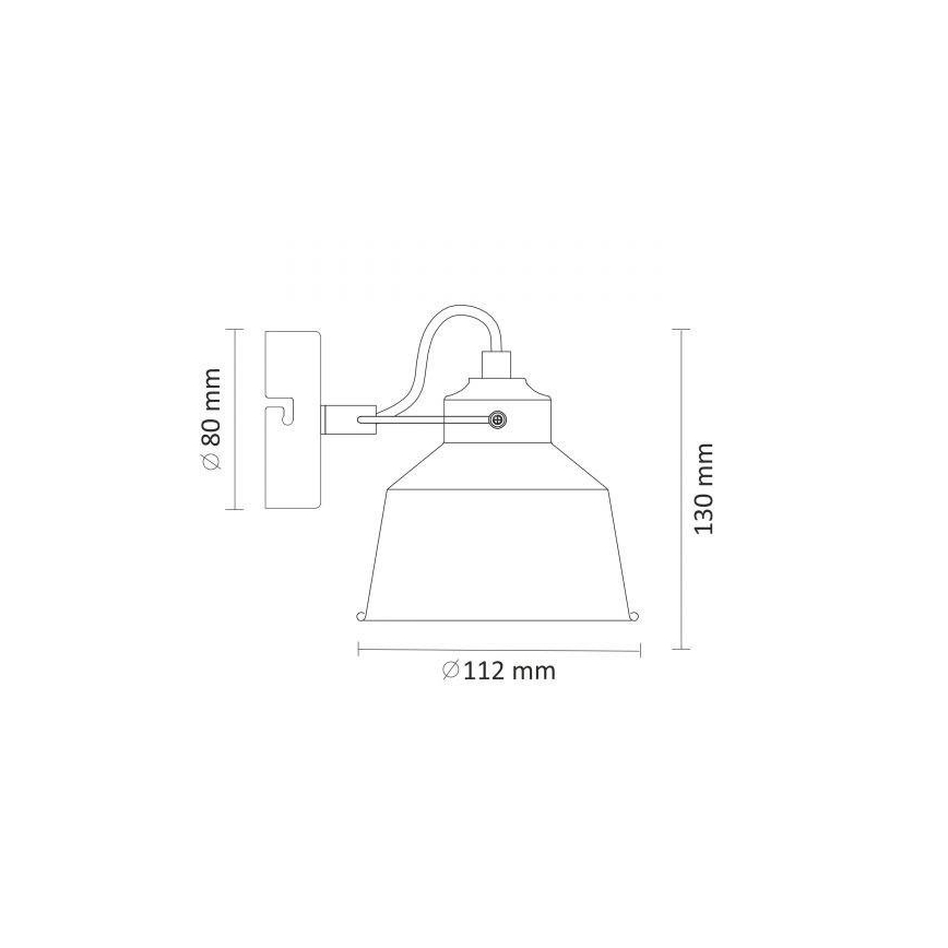 LED Стенна лампа 1xE14/8W/230V