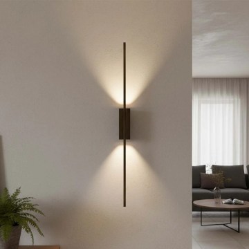 LED стенна лампа AISHA LED/12W/230V 4000K черна