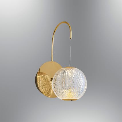 LED Стенна лампа CREMONA LED/5W/230V 3000K златна