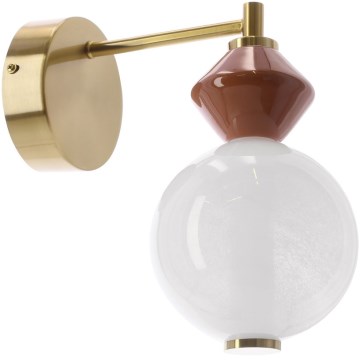 LED стенна лампа FLORES LED/7W/230V златна/кафява