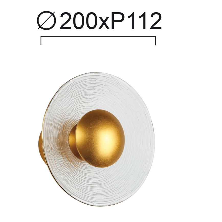 LED стенна лампа GLAMOUR LED/9W/230V златна