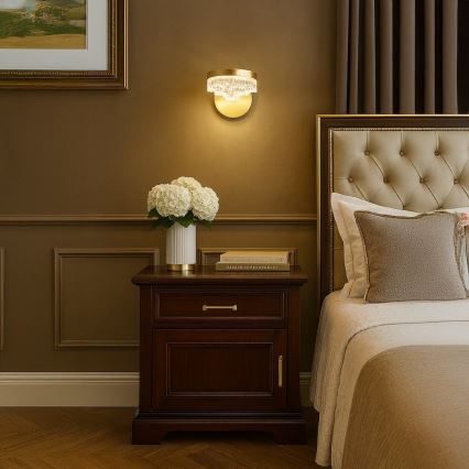 LED стенна лампа LED/4W/230V златна