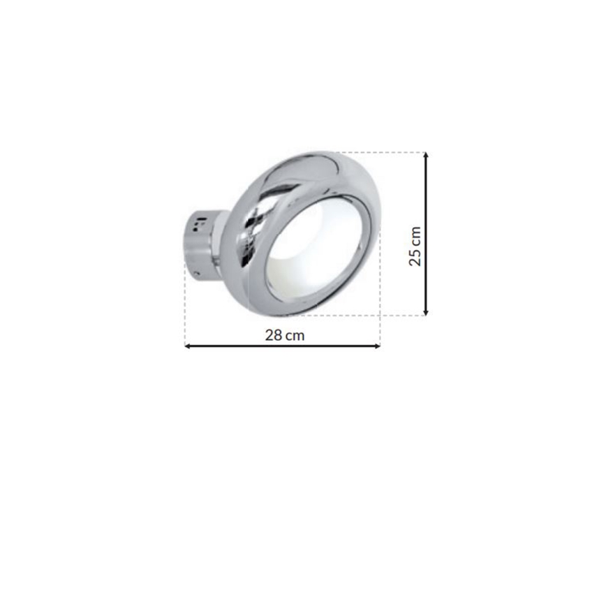 LED Стенна лампа MERCURIO 1xLED/12W/230V