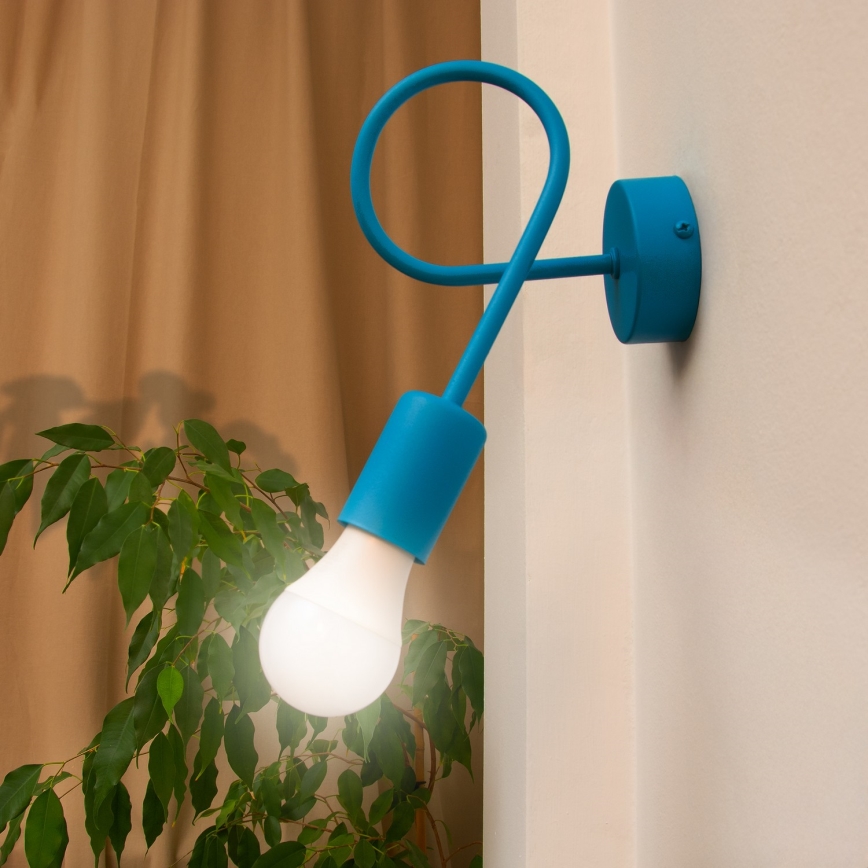 LED стенна лампа OXFORD 1xE27/15W/230V синя