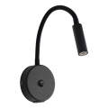 LED Стенна лампа с USB port LAGOS 1xG9/3W/5V 4000K черен