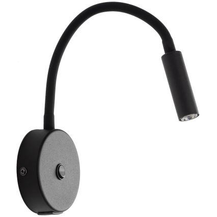 LED Стенна лампа с USB port LAGOS 1xG9/3W/5V 4000K черен