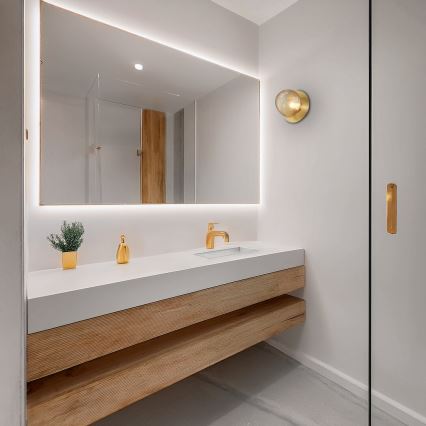 LED стенно осветително тяло BOLLA LED/3W/230V златисто/димно бежово