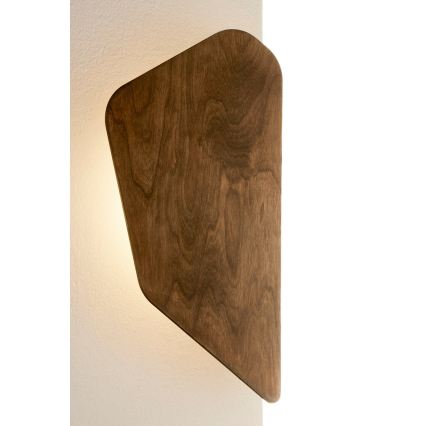 LED стенно осветително тяло BUTTON LED/4W/230V 46x23,5 cm декор орех