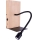 LED стенно осветително тяло LECTOR, 2,5 W, 230 V, USB, дъб