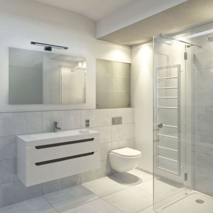 LED стенно осветително тяло за баня SHINE LED/7W/230V 40 см IP44 черно